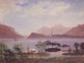 Escena del lago italiano Albert Bierstadt Paisajes río